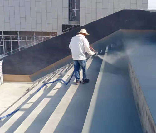 體育館翻新防腐噴涂聚脲 高壓機(圖2) 體育館翻新防腐噴涂聚脲案例