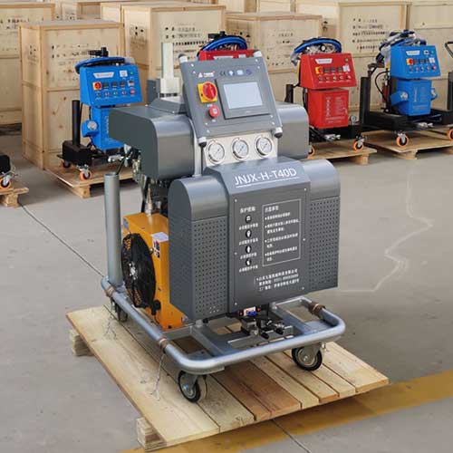 發泡外墻保溫(圖1) JNJX-H-T40聚氨酯保溫發泡機